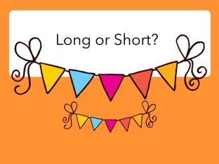 long-short activities for preschool